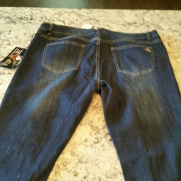 VIP Jeans Destroyed NEW with Tags 15 16 Dark C5 - Picture 3 of 7